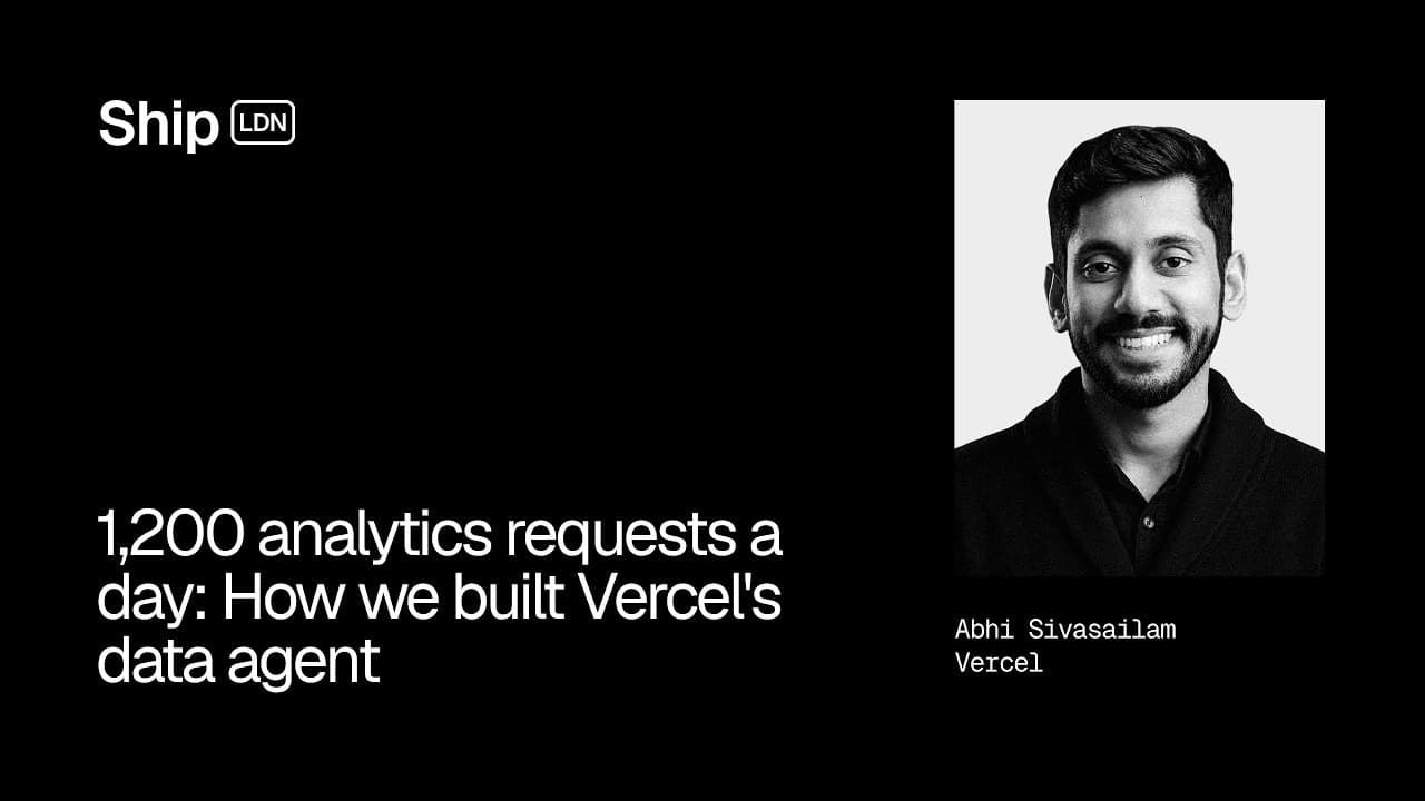 1,200 analytics requests a day: How we built Vercel's data agent