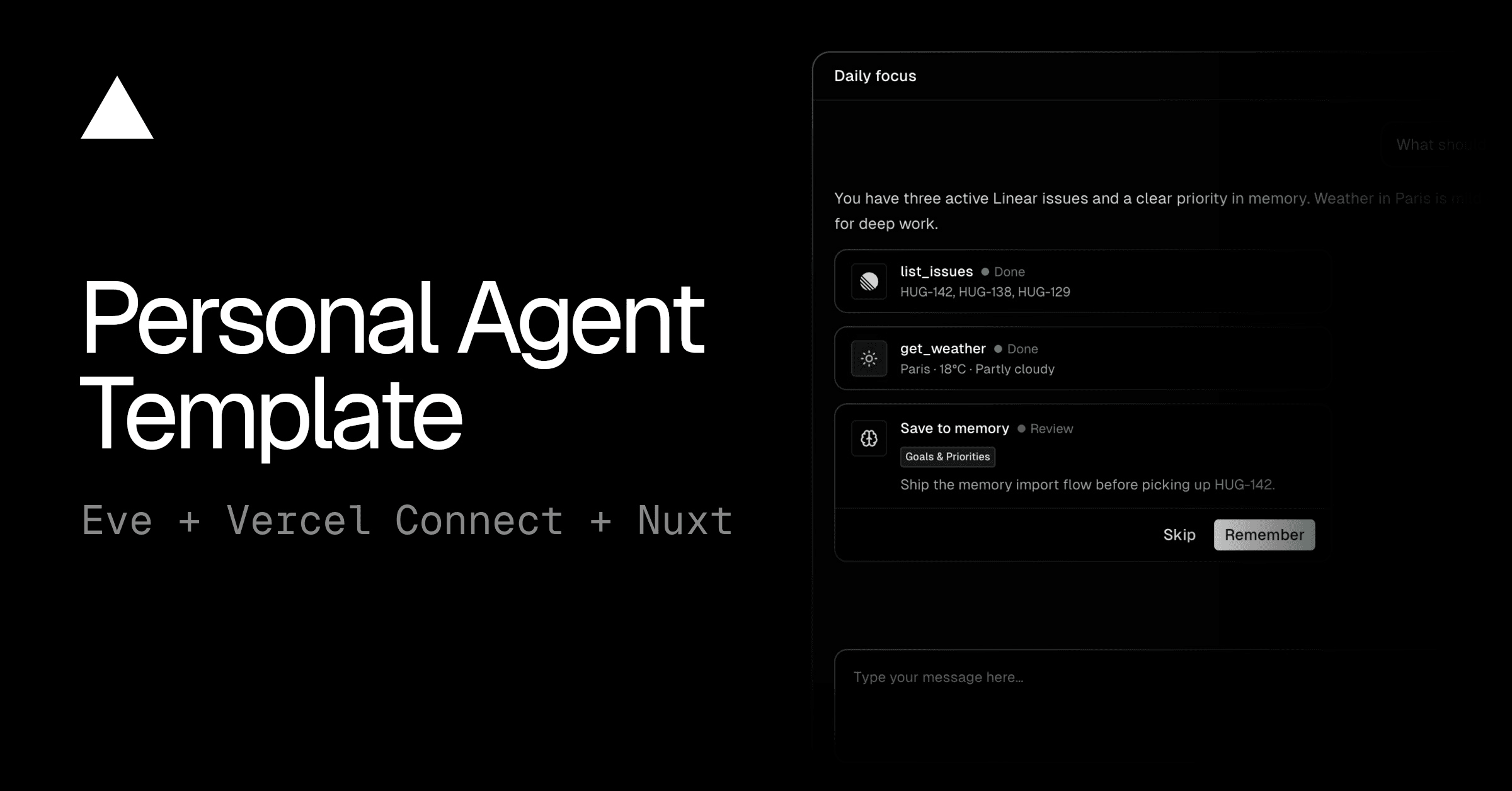 eve Personal Agent