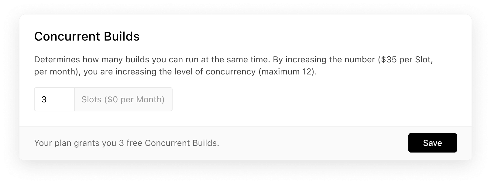 Increasing the amount of Concurrent Builds.